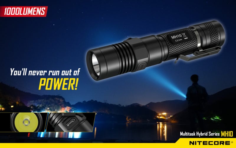 Nitecore MH10 Zeer compact en toch superkrachtig met een lichtopbrengst tot 1000 lumen