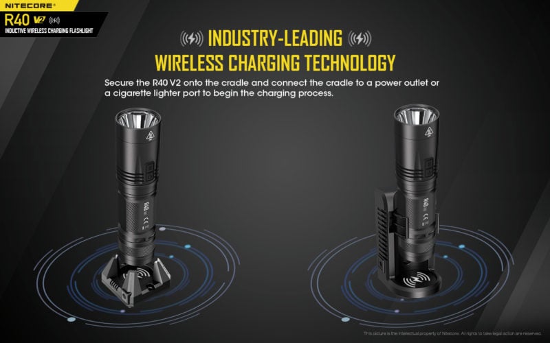 Nitecore R40 V2 geleverd met diverse opladers