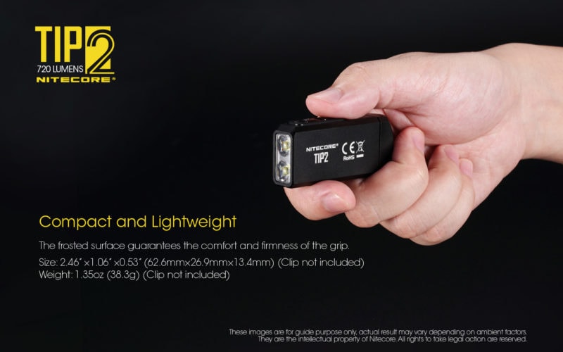 Nitecore TIP 2 in hand