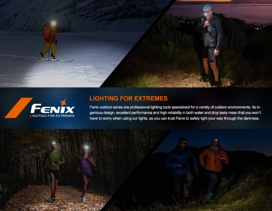 Fenix HL32R-T Black Hoofdlamp Bliksem
