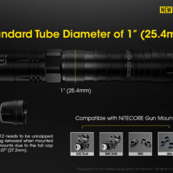 Nitecore P12 compatibel met wapenbevestiging