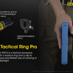 Nitecore P12 inclusief een tactische ring voor professioneel gebruik