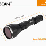 ACEBEAM W30 LEP Zaklamp afmetingen
