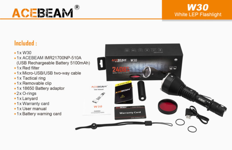 Acebeam W30 accessoires