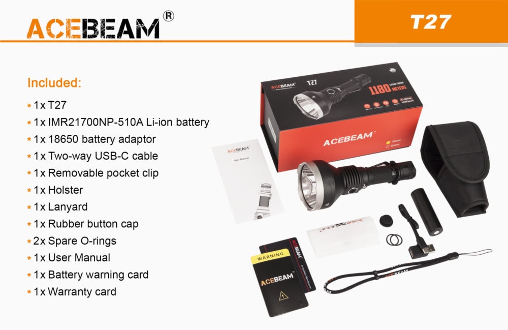 Acebeam T27 accessoires