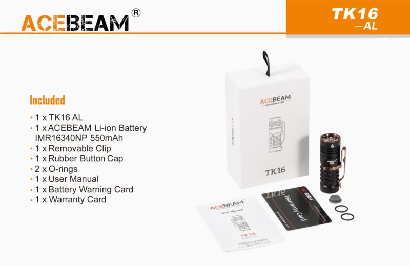 Acebeam TK16 accessoires
