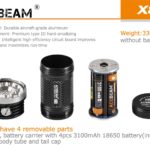 Acebeam X80 LED Zaklamp afneembare onderdelen