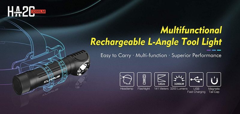 Klarus HA2C multifunctionele Hoofdlamp
