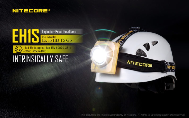 Nitecore EH1 ATEX hoofdlamp voor brandweer