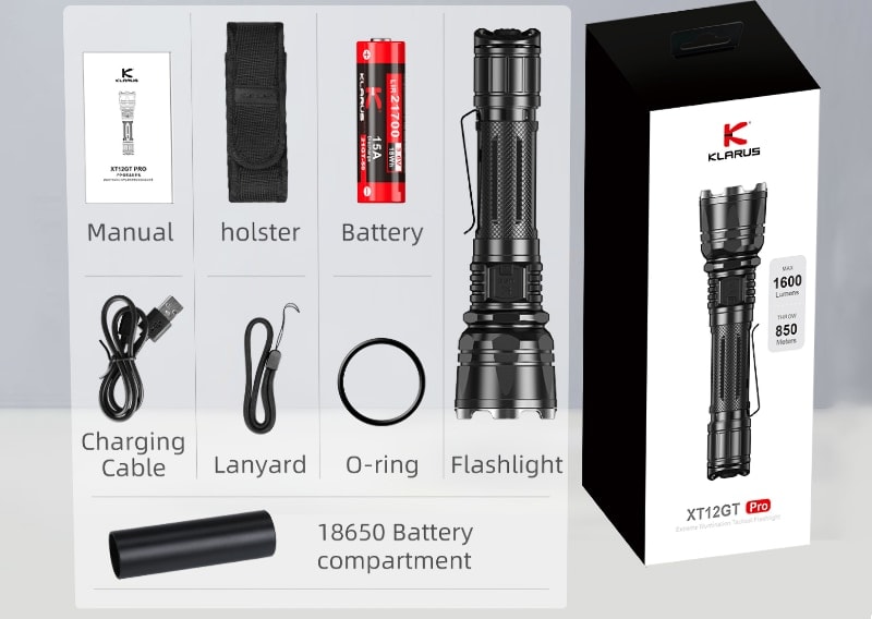 Klarus XT12GT Pro Zaklamp Accessoires