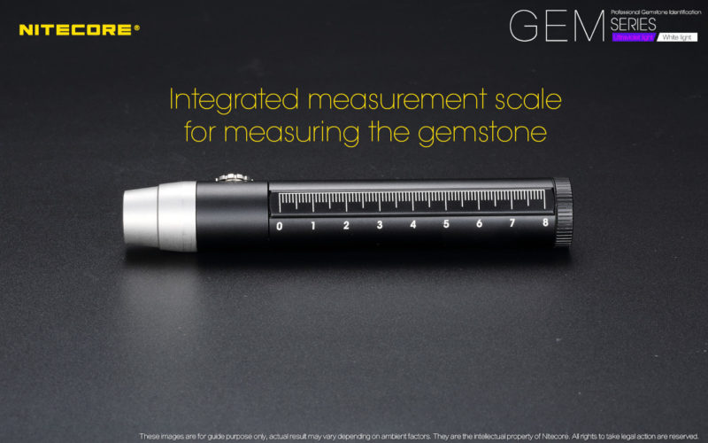 Nitecore GEM10 UV een UV-lamp met geïntegreerde meetschaal