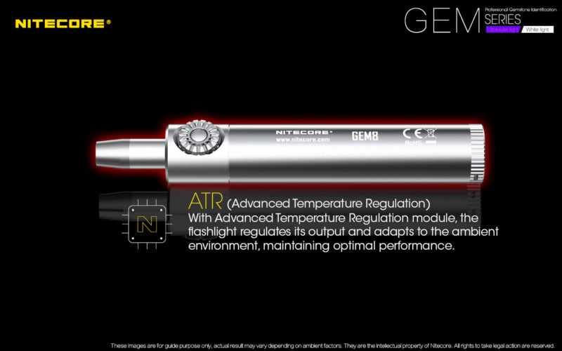 Nitecore GEM10 UV met geavanceerde temperatuurregeling