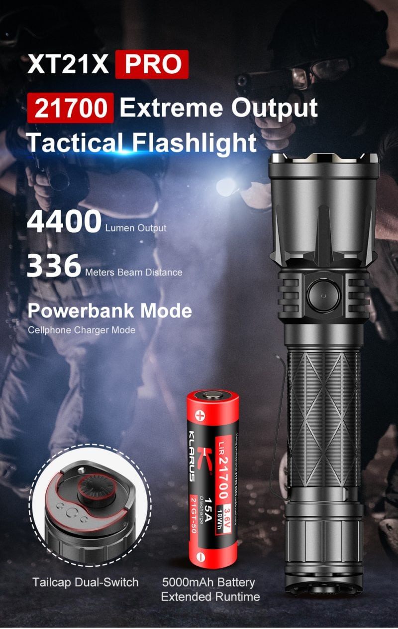 Klarus XT21X Pro Tactische zaklamp 2