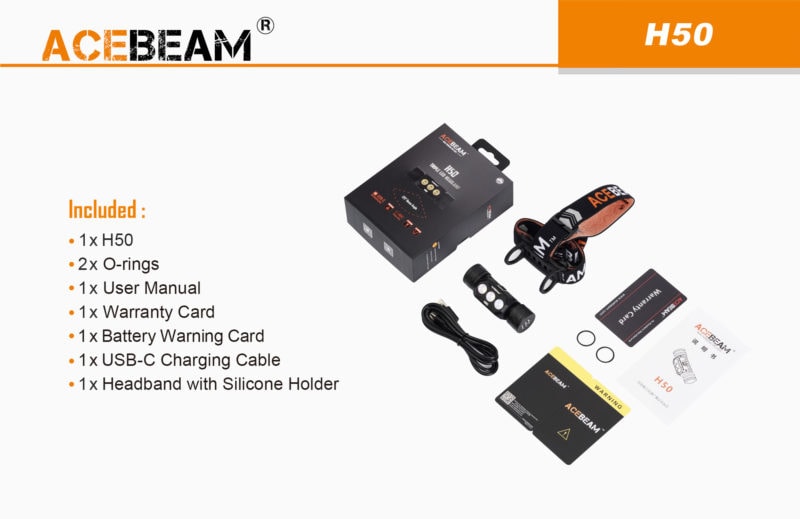 Acebeam H50 accessoires