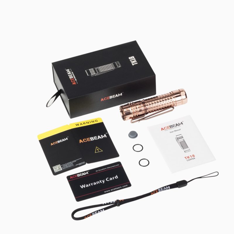 Acebeam TK18 CU Nichia 219C inclusief