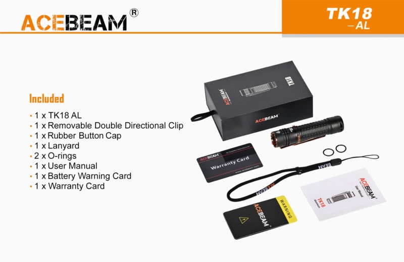 Acebeam TK18 accessoires