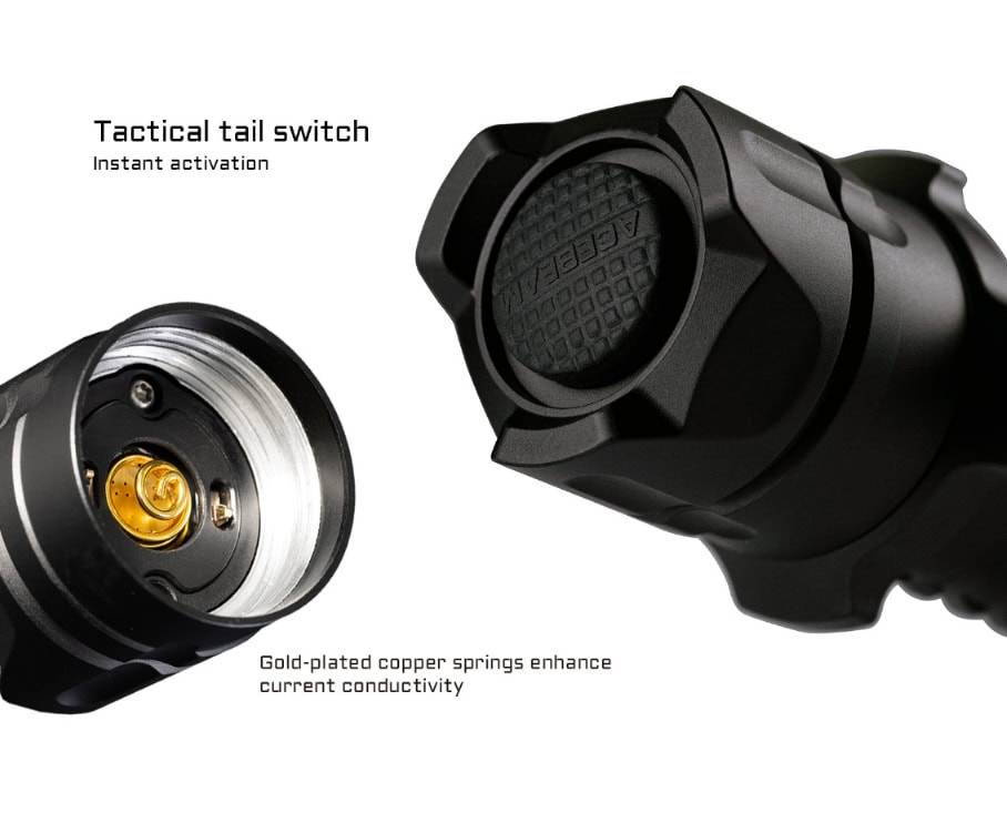 Acebeam P20 Tactische Staartschakelaar