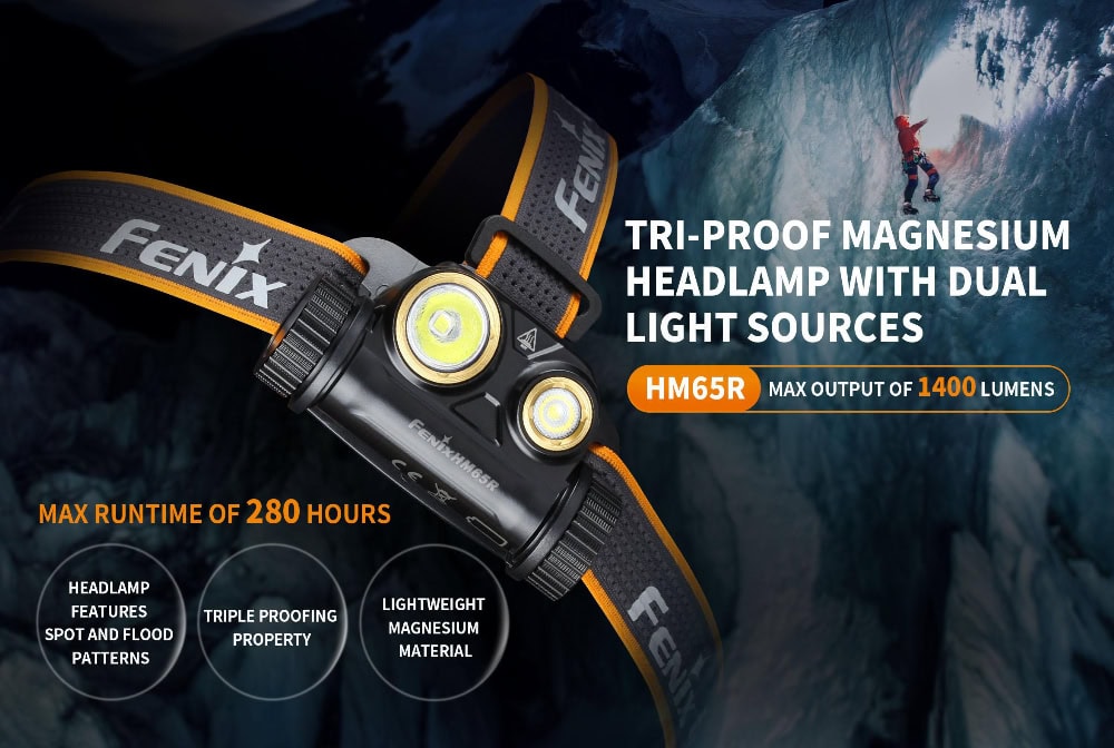 Fenix HM65R Hoofdlamp_ USP