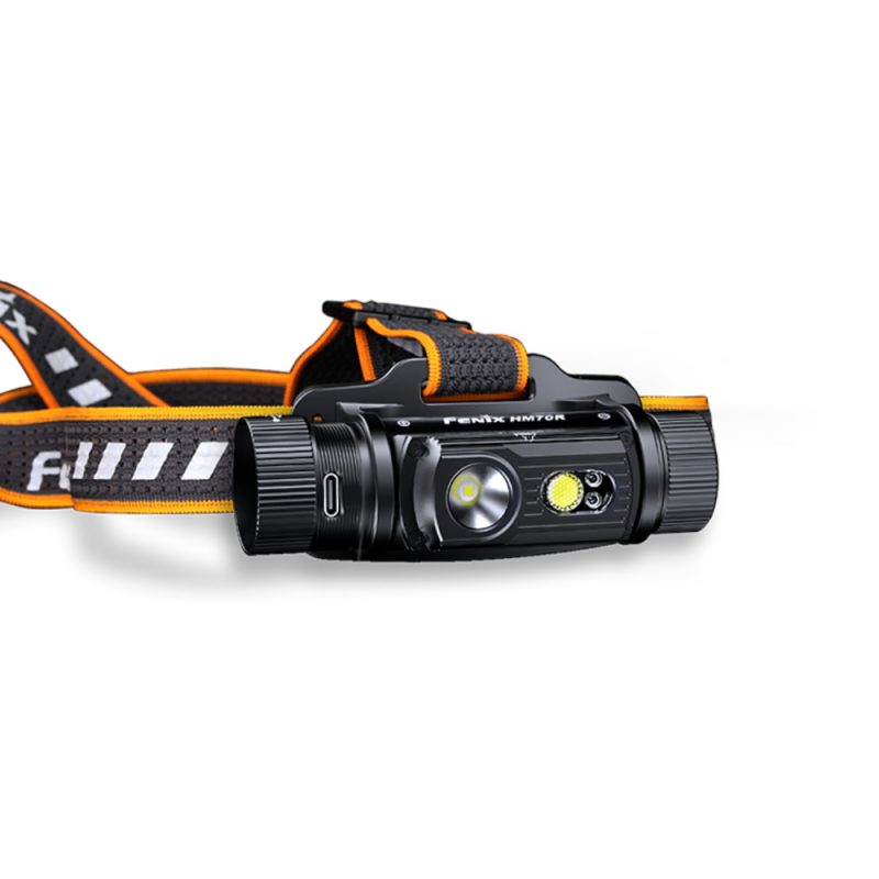 Fenix HM70R Hoofdlamp – Schuine Vooraanzicht