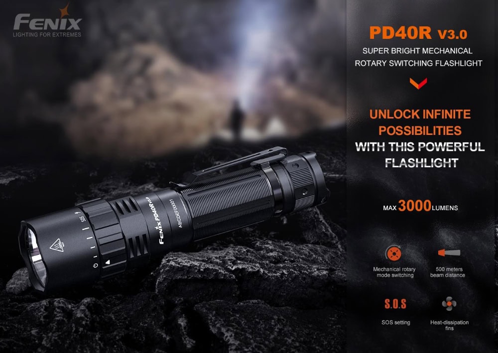 Fenix __PD40R V3.0 Zaklamp - Unieke Eigenschappen