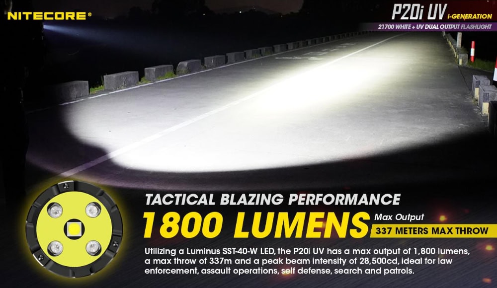 Nitecore P20i UV_ Unieke Eigenschappen