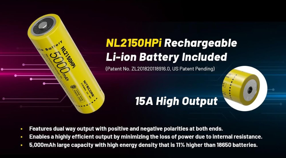 Nitecore P23i Zaklamp Oplaadbaarheid