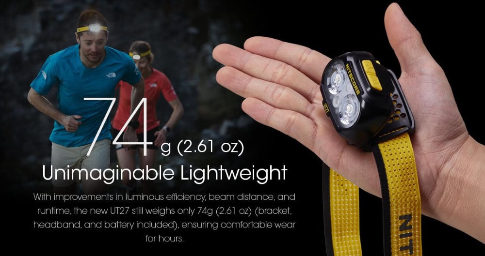Nitecore UT27 Hoofdlamp Lichtgewicht