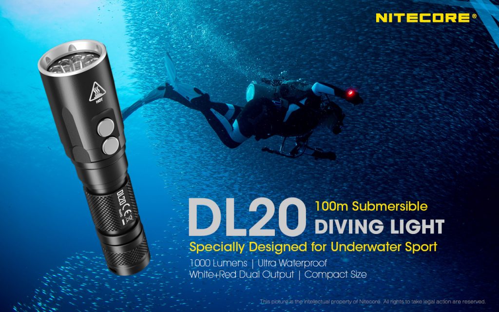 Nitecore DL20 Duiklamp 1