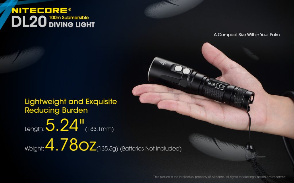 Nitecore DL20 Duiklamp 2