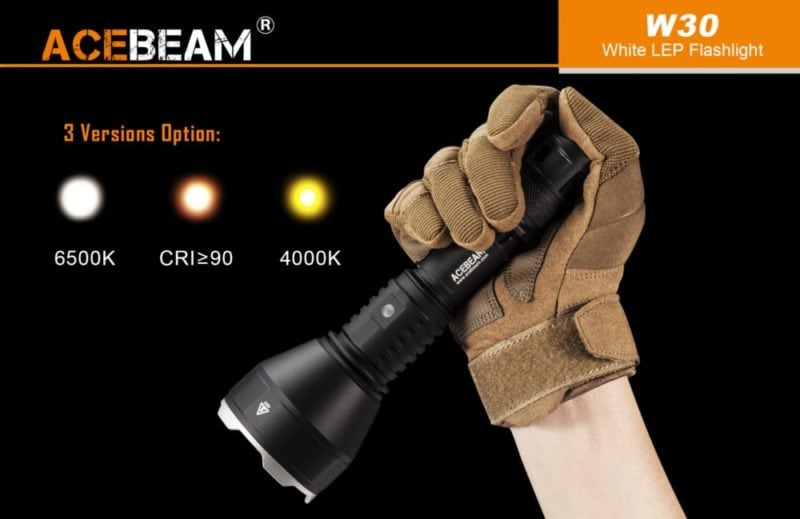ACEBEAM W30 LEP Zaklamp licht opties