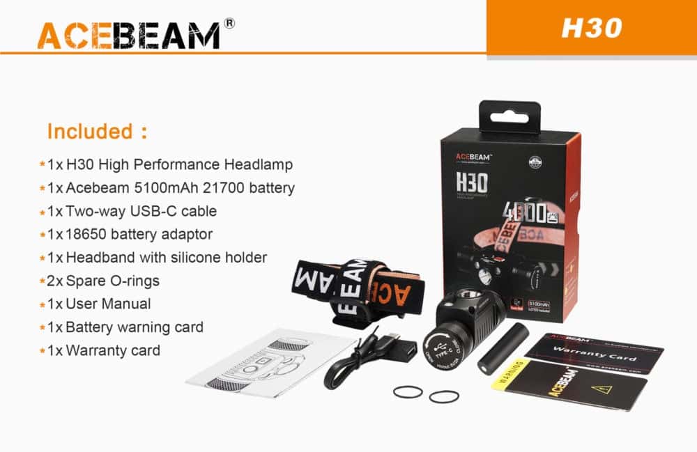 Acebeam H30 kit