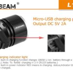 Acebeam L16 Oplaadbare LED Zaklamp met oplaad indicator