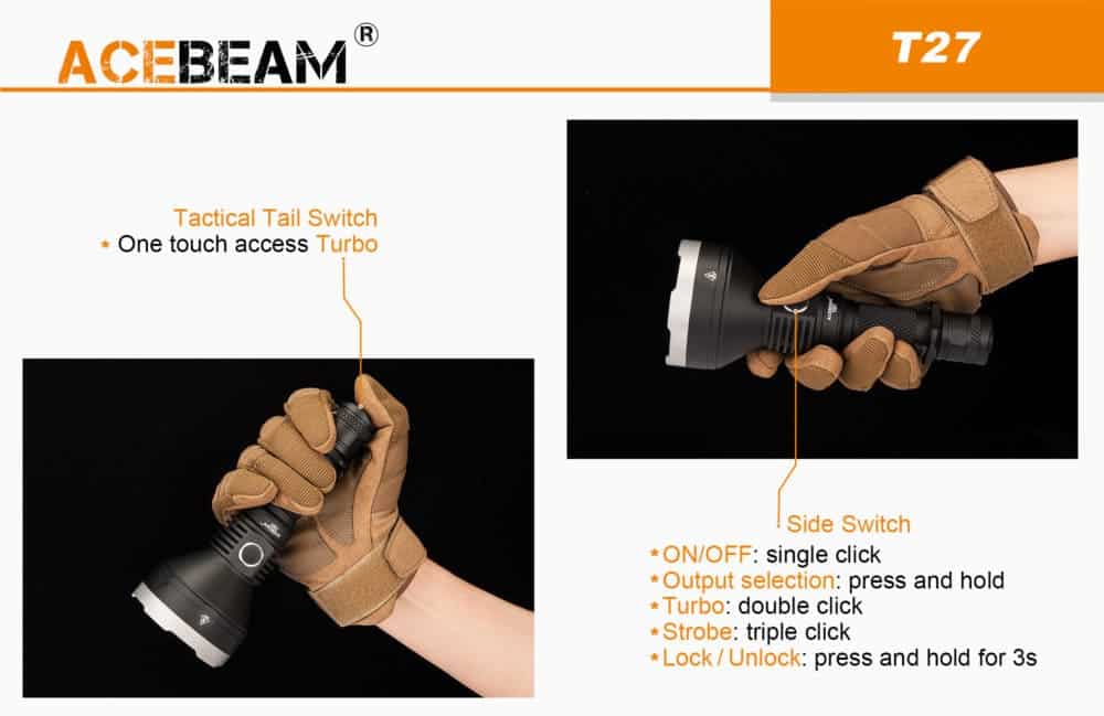 Acebeam T27 handzaam en praktisch
