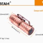 Acebeam TK16 koperen minilamp