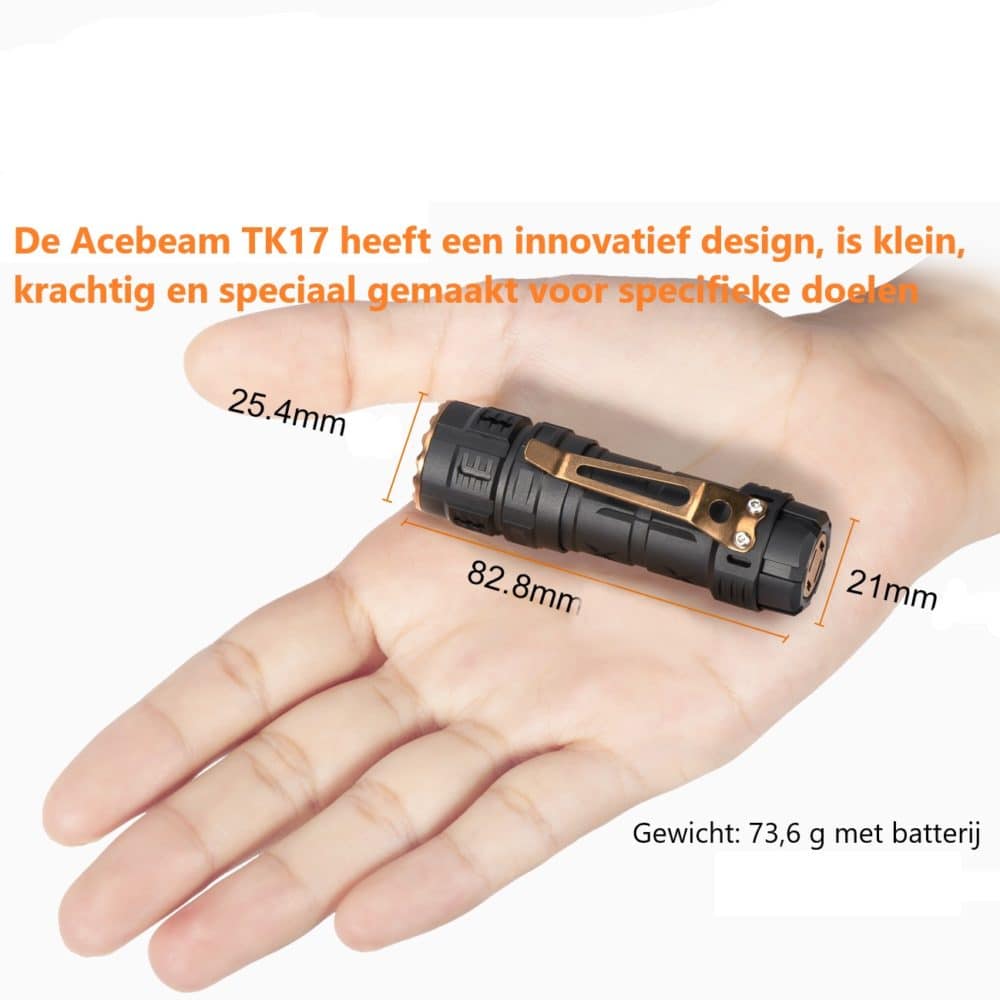 Acebeam TK17 klein maar zeer krachtig