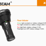 Acebeam X65 Mini batterij indicator