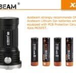 Acebeam X80 LED Zaklamp batterijen