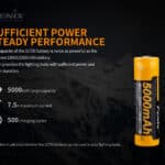 Fenix ARB-L21 5000 mAh 21700 batterij USPs