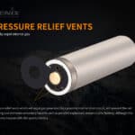 Fenix ARB-L21 5000 mAh 21700 batterij - drukventielen