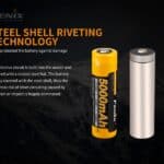 Fenix ARB-L21 5000 mAh 21700 - stalen huls