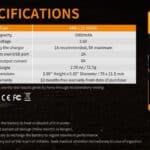Fenix ARB-L21-5000U 21700 Accu Specificaties