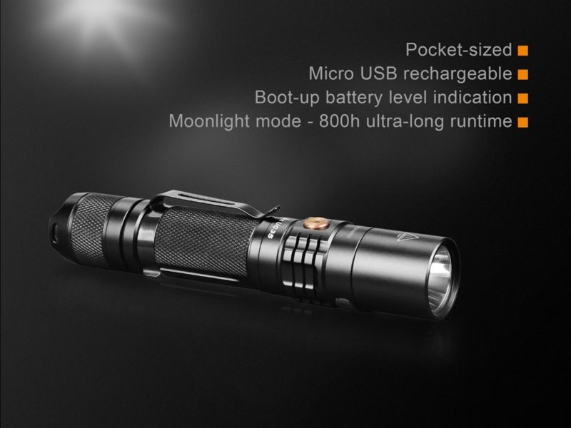 Fenix UC35 V2 USB oplaadbaar inclusief 18650 batterij