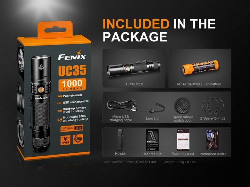 Fenix UC35 V2 accessoires