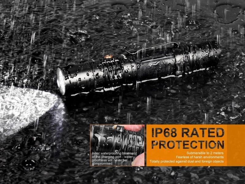 Fenix UC35 V2 voorzien van interne waterproof techniek