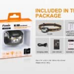 Fenix HL18R ultralight hoofdlamp inclusief