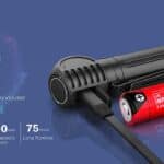 Klarus HA2C LED Hoofdlamp incl 18650 Li-ion batterij
