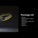 Nitecore HC60 UHE Hoofdlamp Bijgeleverde Accessoires