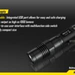 Nitecore MH10 Geleverd met een 18650-batterij en USB-kabel voor makkelijk en snel opladen