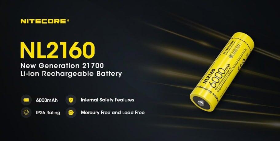 Nitecore NL2160 Batterij Unieke Voordelen