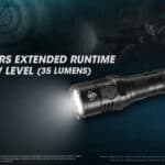 Nitecore P20i zaklamp lang te gebruiken met goed licht 50 uur 35 lumen